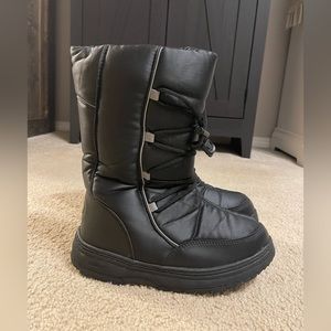 Khombu Black Winter & Rain Boots